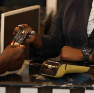 pos transaction taking place